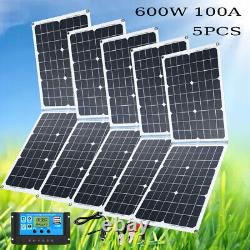 3000 Watts Solar Panel Kit 100A 12V Battery Charger +Controller Boat Foldable US