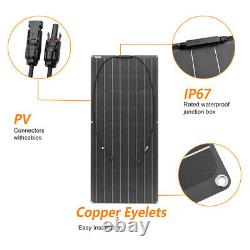 300W 12v Solar Panel Kit 3pcs 100 Watt Flexible Mono Module 30A Controller RV