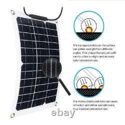 300W 600 Watt Portable Monocrystalline Solar Panel 18V RV Car Battery Charger