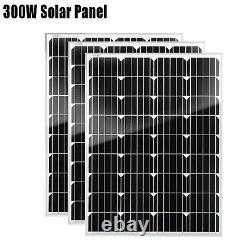 300W Watt 12V Volt MOno Solar Panel Home Off Grid RV Car Marine Battery Charging