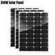 300w Watt 12v Volt Mono Solar Panel Home Off Grid Rv Car Marine Battery Charging