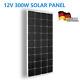 300w Watt Mono Solar Panel 12v Battery Charge Off-grid Power Home Boat Rv Camp