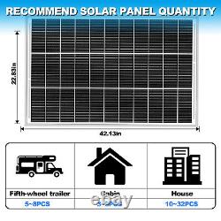 300W Watt Monocrystalline Solar Panel 12V Charger Off Grid Battery Power RV Home