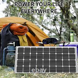 300W Watt Monocrystalline Solar Panel 12V for Home RV Car Off Grid Battery PV