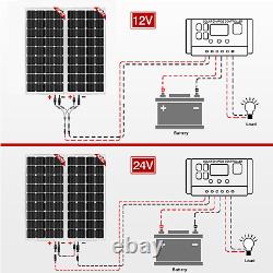 300W Watt Monocrystalline Solar Panel 12V for RV Car Off Grid Battery Home PV