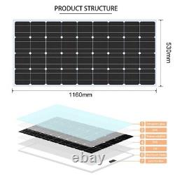 300W Watt Monocrystalline Solar Panel Kit for 12V Volt RV/Camper/Boat/Home
