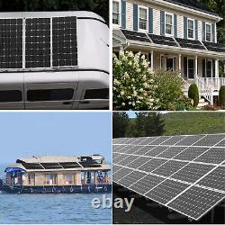 300W Watt Solar Panel 12V Monocrystalline RV Camping Roof Trailer Home Off Grid