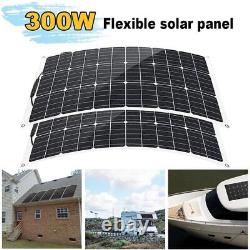 300Watts 12/24 Volt Solar Panel Kit with High Efficiency Monocrystalline Panel