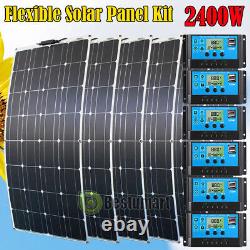 3200W 400 Watt Monocrystalline Solar Panel Kit 12V Volt for Home RV Boat Caravan