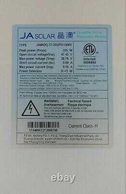 355 Watt JA Solar Panel JAM6(k)-72-355/PR/1500V