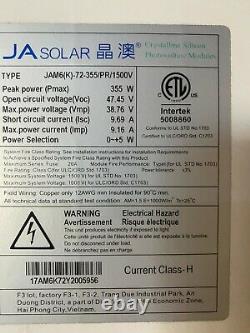 355 Watt JA Solar Panel JAM6(k)-72-355/PR/1500V Delivery Available within 100mi