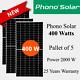 400 W Phono Solar-ps400m1h-24/th-pallet Of 5- Total Power 2000 Watts