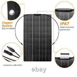 400 Watt ETFE 4pcs 100w Flexible Solar Panel Mono for 12V Battery RV Boat Charge