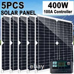 400 Watts Solar Panel 100A 18V Battery Charger Kit Car Camping Caravan RV Marine