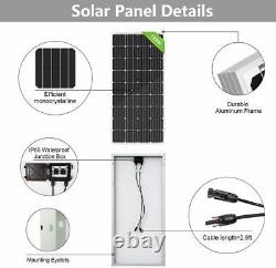 4000W Watt 20-195W Solar Panel System Off Grid 48V For Home Shed Garden Farm