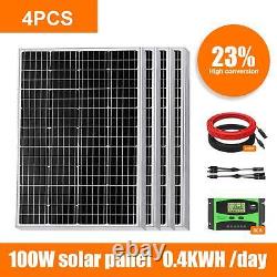 400W 300W 195W 100W Watt Solar Panel Monocrystalline 12V Kit for Home RV Marine