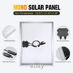 400W Monocrystalline Solar Panel Kit 100WATT PV Modual for RV Boat Home Off Grid