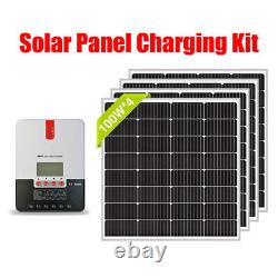 400W Watts 18V Monocrystalline Solar Panel Charging Kit Controller RV Home Lot