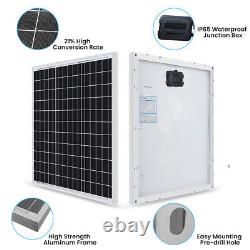 400w Watt 18v Monocrystalline Solar Panel RV Camping Home Off Grid With MC4 Cable