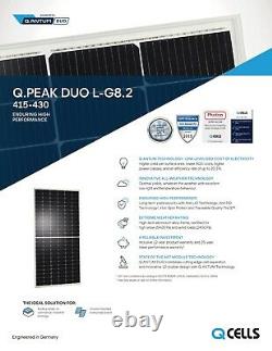 430 Watt Hanwha QCells Solar Panels Q. PEAK DUO G8.2 Pallet of 10 4.3 KW