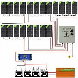 4KW 4000W Watt 48V Off Grid Solar Panel System20-195W Solar Panel For Home