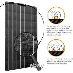 500 Watt Flexible Solar Panel 5 x 100w 18V Module 12V Battery RV Shed Boat Power