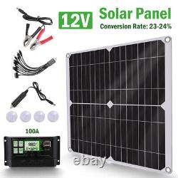 5000W Watts Complete Solar Panel Kit Off Grid System with Battery Power Inverter