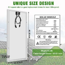 500W 400W 100W Watt 12V Mono Solar Panel kit Home Charging RV Camping Off-Grid