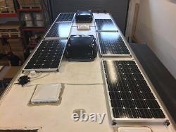 6- 200 Watt 12 Volt Battery Charger Solar Panel Off Grid RV Boat 1200 watt total