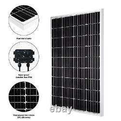 600W 12V Monocrystalline Solar Panel 100 Watt PV Module for RV Camping Gardens