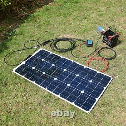 600W 6 x 100 watts Flexible Solar Panel Mono Cell Module Car Battery Charger