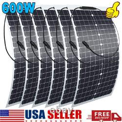 600W Watt 18V Flexible Mono Solar Panel Home RV Rooftop Camping Off-Grid Power