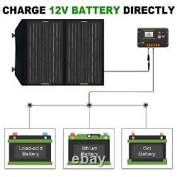 60W Watt 12V Foldable Solar Panel Kit For Power Station, Battery Charge Laptop