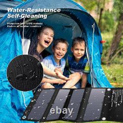 60Watt Monocrystalline Solar Panel Kit Travel Solar Charger for Camping