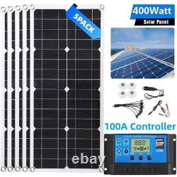 6x400 Watts Solar Panel Kit 100A 12V Battery Charger with Controller Caravan Boat