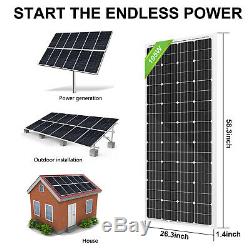 8-200W 1600W Watt 24 Volt Complete Solar Panel System For Home Garden Farm