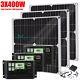 800 Watts Solar Panel Kit Battery Charger Inverter With Controller Caravan Boat