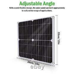 800 Watts Solar Panel Kit Battery Charger Inverter with Controller Caravan Boat