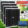 800w Watts Solar Panel Kit 100a 12v Battery Charger With Controller Caravan Boat