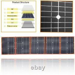 80W Watts 18V Foldable Solar Panel Kit For Portable Power Station Battery Charge