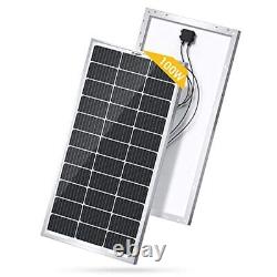 BougeRV 9BB 100 Watts Mono Solar Panel, 21.9% High Efficiency Half-Cut Cells Mono