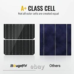 BougeRV 9BB 100 Watts Mono Solar Panel, 21.9% High Efficiency Half-Cut Cells Mono
