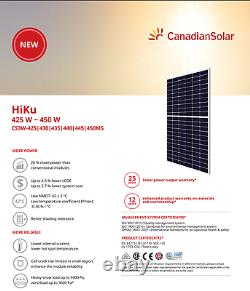 CANADIAN SOLAR PANEL-CS3W-440MS-PALLET OF 27 -Total 11880Watts