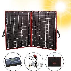 DOKIO 100 Watts 12 Volts Monocrystalline Foldable Solar Panel with Charge Con
