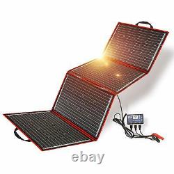 DOKIO 220 Watts 12 Volts Monocrystalline Foldable Solar Panel with Charge Con