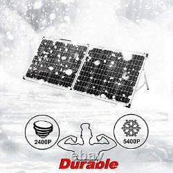 DOKIO Foldable Solar Panel 100 Watt Monocrystalline Solar Suitcase Portable w