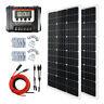 Eco 100w 200w Watt Solar Panel Kit 12v Battery Charge Controller Rv Caravan Boat
