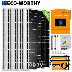 ECO 3KW 3200 Watt 48V Complete Solar Kit with 80A MPPT Controller for House Shed