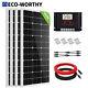 Eco 400w Watt Solar Panel Kit With 60a Controller For Off Grid Rv Home Marine