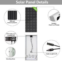 ECO-WORTHY 100W 50 Watt Monocrystalline Solar Panel 12V RV Car Boat Camping